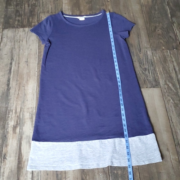 Boden Slub Colorblock Short Sleeve T Shirt Dress - Picture 6 of 8